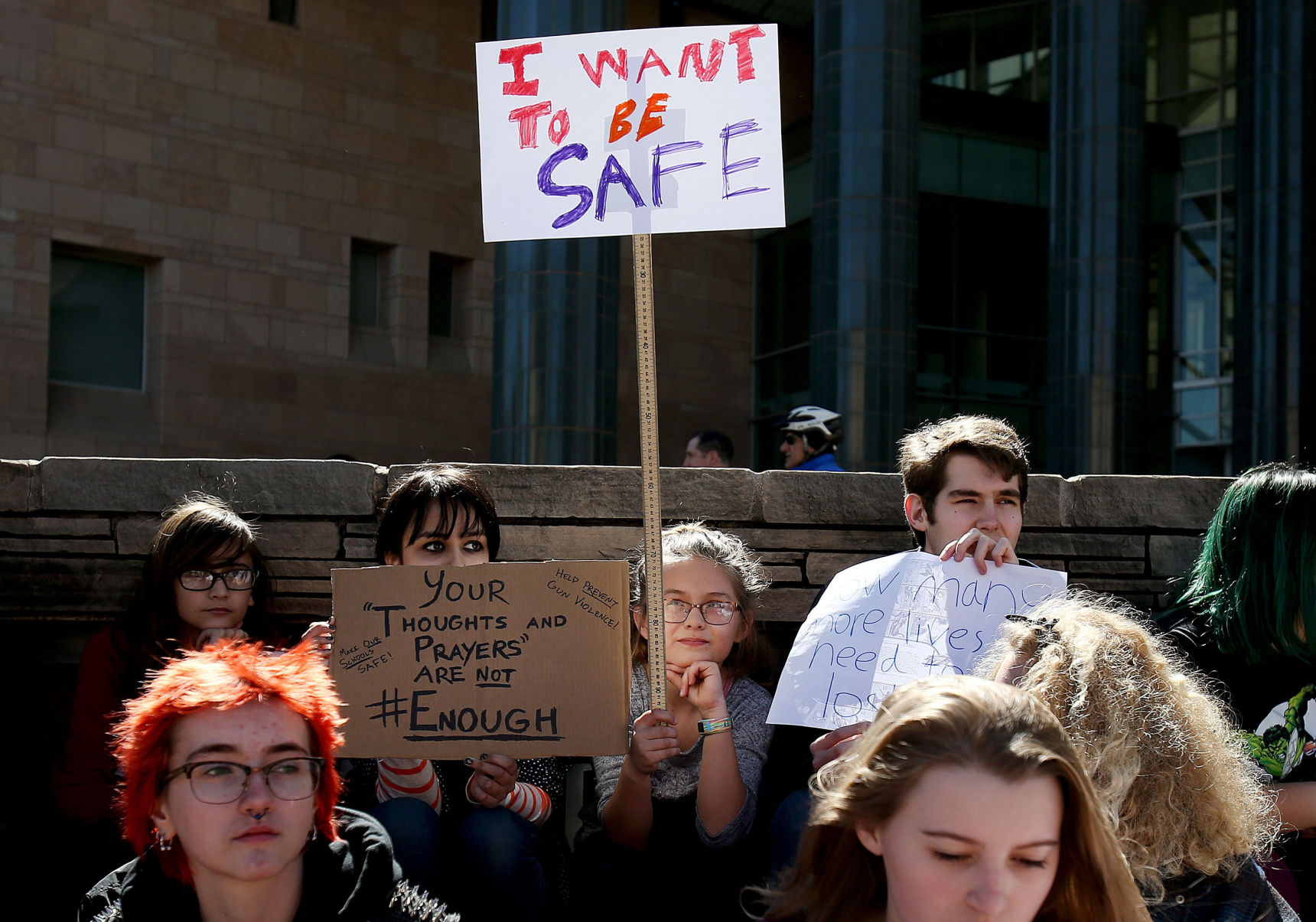 City High School students walkout in protest